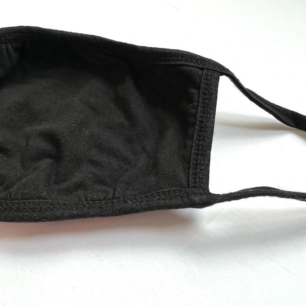 Black Fabric Face Mask